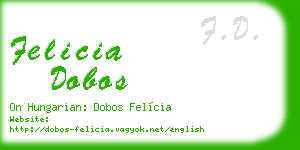felicia dobos business card