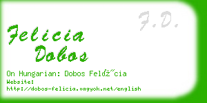 felicia dobos business card